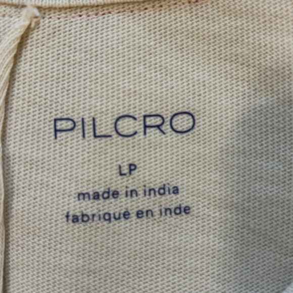 Pilcro/Anthropologie Apres Long Sleeve Ruffled Cotton Tee Size LP. NWT - Picture 8 of 12